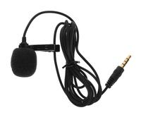 WATIIFUFU Micrófono Reducción de de Solapa de Condensador Omnidireccional y Diseño de Plástico y Aleación para Podcast y Entrevistas para Uso en Interiores y Exteriores