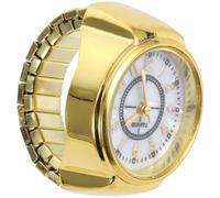 WATIIFUFU Mini Reloj de Anillo Digital Esfera Redonda y Correa Ajustable Reloj de Dedo para Mujer y Hombre para Actividades Cotidianas