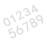 WATIIFUFU Números de Casa Adhesivos Acrílicos 3d Efecto 10 Piezas (0-9) 7x4.6 Cm Negro Mate para Puertas, Buzones y Apartamentos, Impermeables y Resistentes para Uso Interior y