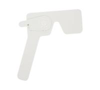 WATIIFUFU Ocular para Prueba de Visión y Astigmatismo Portátil de Plástico Blanco Oclusor Equipo Médico Parche Ocular para Hospital y Escuela para Niños y Ancianos