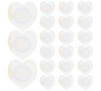 WATIIFUFU Parches Adhesivos de Aceite de Ricino Ombligo, Forma de Corazón, 7x7 Cm, No Tejidos, Algodón Orgánico, 50 Unidades, Antifugas, sin Lavado, Cuidado Abdominal y Relajación