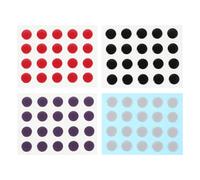 WATIIFUFU Pegatinas para Patas de Ratón Aplicables 4 Piezas Almohadillas Deslizantes para Ratón Gaming Repuestos Adhesivos en Colores Negro Rojo y Morado Accesorio para Mejorar