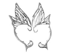 WATIIFUFU Pendientes de Clip Plata para Mujer Delicados Accesorios de Oreja sin Perforación Diseño de Hadas y Duendes Joyería Ligera para Uso Diario y Ocasiones Especiales