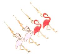 WATIIFUFU Pendientes de Flamenco para Mujer, 2 Pares de Aleación de Zinc, Diseño Bohemio y Artesanal, No Se Desvanecen, Ideales para Cumpleaños y Estilo Moderno