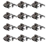 WATIIFUFU Pestillo de Bola para Puertas de Armario Doble Rodillo, 12 Piezas, Herrajes para Gabinetes, Mecanismo de Resorte Silencioso, Color Bronce Antiguo, Cierre Seguro para Puertas