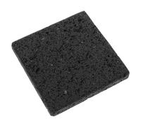 WATIIFUFU Piedra Volcánica para Cocinar 10x10x1,5 Cm Gris Natural, Placa Calefactora para Barbacoa Coreana, Sartén de Piedra para Asar Vegetales y Carne, Adecuado para Uso en Interiores
