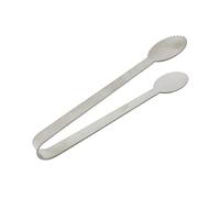 WATIIFUFU Pinzas Mango Flexible y Ancho Ajustable de Acero Inoxidable Forma Ovalada Dentada para Limón y Terrones de Azúcar Ideales para Café y Uso Hogar