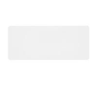 WATIIFUFU Placa Ciega para Micrófono de Mango Acrílico Blanco con Diseño Versátil de Clip Profesional para Entrevistas y Podios