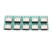 WATIIFUFU Placa Conector Hembra USB C 3.1 PCB 10 Piezas para Bricolaje | Estabilidad Mejorada, Apta para Placas de Desarrollo y Reparación Electrónica, Pack 10 Piezas