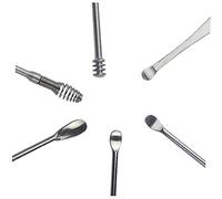 WATIIFUFU Portátil De Herramientas Para Limpieza De Oídos Removedor De Cera Seguro y Resistente Set De Cucharas Para Cuidado Individual Diseño Antideslizante y Duradero Para Uso Familiar