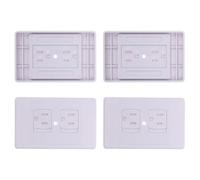 WATIIFUFU Protector de Enchufes Tapa de Plástico Cierre Automático para Bebés Color Pack de 4 Unidades y Ajuste Seguro para Sala Infantil y Hogar