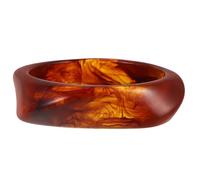 WATIIFUFU Pulsera Acabado Suave y Fácil Mantenimiento Cuadrada de Resina Marrón para Mujer Adecuado para Uso Diario y Fiesta de Cumpleaños