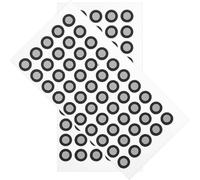 WATIIFUFU Puntos Marcadores Reflectantes para Escaneo 3D, Película Reflectante de Alta Reflexividad, 100 Unidades (2 Hojas de 50), Marcadores de Posicionamiento Preciso para Escáneres 3D