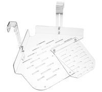 WATIIFUFU Rampa para Tortugas Colgante Transparente Pequeña, Plataforma de Acrílico Resistente al Desgaste para Tomar el Sol, Accesorio para Terrario y Hábitat de Reptiles