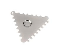 WATIIFUFU Raspador Dentado Triangular de Acero Inoxidable para Chocolate y Crema 6 Piezas para Hornear y Decorar Pasteles Herramienta Profesional para Repostería Utensilios de Cocina