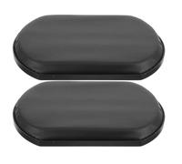 WATIIFUFU Reposapiernas Elevables para Silla de Ruedas 2 Unidades, Cojines Acolchados de Cuero Negro para Pantorrillas, Soporte Cómodo y Resistente para Accesorios de Movilidad en Salud