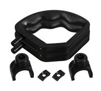 WATIIFUFU Reposapiés para Silla de Ruedas 2 Juegos Accesorio de Fijación Negro Soporte Seguro Compatible para Reposapiés Estabilidad Movilidad Asistencia en Salud y Hogar