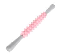 WATIIFUFU Rodillo de Masaje Antideslizante para Fascia y Puntos Gatillo Bastón de Yoga Compacto Color Rosa Masajeador Corporal para Espalda Brazos y Piernas Herramienta Portátil para