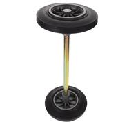 WATIIFUFU Ruedas Reforzadas para Bote de Basura Exterior 2 Piezas Eje Hueco de 48 Cm, Repuesto de Goma para Cubo de Basura Galón, Accesorio Resistente para Contenedores Sanitarios