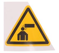 WATIIFUFU Señal de Advertencia Cuidado Cabeza Adhesiva 10x10 Cm Triángulo para Techo, Calcomanía de Seguridad Industrial para Almacenes y Zonas de Trabajo