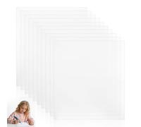 WATIIFUFU Tablero de Dibujo Transparente de Pvc Plantilla Versátil 10 Piezas para Creatividad y Dibujo 3d en Movimiento para Bolígrafos 3d