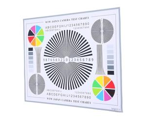 WATIIFUFU Tarjeta de Prueba de Enfoque para Cámaras CCTV Diseño Resistente y Patrón Intuitivo, Fabricada en Papel para Instalación en Proyectos a Largo Plazo