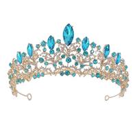 WATIIFUFU Tocado de Novia Barroco para Mujer Diseño Brillante y Aleación de Zinc, Diadema Efecto Visual Espectacular Adecuado para Cumpleaños y Prom