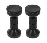 WATIIFUFU Topes para Cabecero de Cama Ajustables 9.5-11 Cm Negro, Estabilizador de Marco de Cama Antivibración, Soporte Telescópico para Dormitorios y Salas, Juego de 2 Piezas