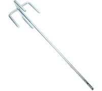 WATIIFUFU Varilla Mezcladora de Acero 45 para Taladro Eléctrico, Accesorio Agitador de Pintura y Mortero Vástago Cuadrado y Rosca Doble, 1 Pieza, Adecuado para Mezcla de Yeso y Resinas