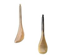 WATIIFUFU Varilla Raspadora de Masaje 2 Piezas para Puntos Gatillo Palo de Masaje Manual de Cuerno de Búfalo Herramienta Gua Sha Facial para Circulación y Elasticidad Piel