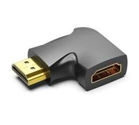 Watio Wave Adaptador - Adaptador 4k HDMI Macho a HDMI Hembra con ángulo de 270º, Color Negro, Ideal para Conexiones en Espacios reducidos.*