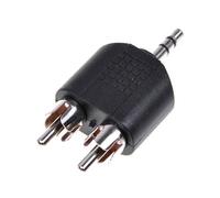 Watio Wave Adaptador - Jack 3.5mm Macho a 2X RCA Macho, Ideal para conectar Dispositivos de Audio, de Calidad Duradera y fácil de Usar.