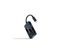 Watio Wave Cable Adaptador - Type-C a HDMI/DVI/VGA, 20 cm, Color Negro. Ideal para Conexiones múltiples en Dispositivos compatibles.