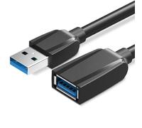 Watio Wave Cable alargador - cable usb 3.0 macho a macho de 3 m, negro, alta velocidad, ideal para conectar dispositivos electrónicos y transferir datos eficazmente.* #*