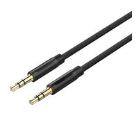 Watio Wave Cable audio - cable estéreo jack 3.5mm macho a macho, longitud de 5 m, color negro, ideal para conectar dispositivos de audio.*