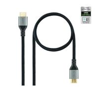 Watio Wave Cable HDMI - cable 2.1 M/M de 1.5 metros, resolución 8K a 60Hz, HDR, eARC, 48Gbps, certificado, ideal para alta definición.