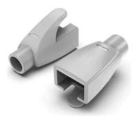 Watio Wave Funda protectora - funda diseñada para conectores rj45, color gris claro, paquete de 100 unidades, fabricada en material duradero y flexible.*