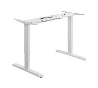 Watio Wave Mesa eléctrica - Mesa ergonómica con Altura Regulable, Motor Dual, sin Tablero, Color Blanco en la Estructura, Control Sencillo.