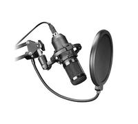 Micrófono - micrófono dinámico con Soporte Anti-vibración, conexión XLR, frecuencia de 20Hz a 20kHz, Ideal para grabaciones y Streaming.*