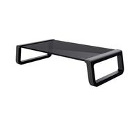 Watio Wave Soporte elevador - soporte para monitor de cristal templado negro, ajustable y resistente, ideal para mejorar la ergonomía en tu espacio de trabajo.*