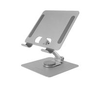 Watio Wave Soporte sobremesa - Soporte Convertible 2 en 1 para Tablets, Color Gris, Ajustable, Material Resistente, diseño ergonómico, fácil de Usar.*