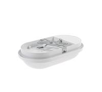WatioWave Aplique LED Ovalado 20W 4000K 1850Lm IP54 con Sensor, ideal para exteriores y ahorro energético.