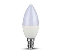 WatioWave Bombilla de cera plástica 7W E14, chip de bajo consumo, color 3000K, ideal para iluminación ambiental en hogares y negocios.