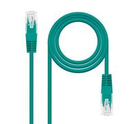 WatioWave Cable de red Cat.5e UTP AWG24 verde 3.0 m, ideal para conexiones Ethernet en redes locales y transferencia de datos.