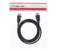 WatioWave Cable HDMI a HDMI negro de 1.4/1.8 mts, alta definición, transferencia de audio y video, ideal para conectar dispositivos multimedia.