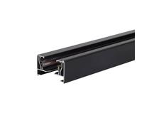 WatioWave Carril monofásico 1M negro, max 300W, IP20, ideal para iluminación de espacios interiores.