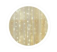 WatioWave Cortina LED 2x2 metros, luz fría, ideal para iluminar espacios y crear ambientes decorativos con estilo.