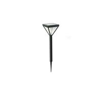 WatioWave Estaca solar de acero inoxidable con difusor de vidrio, 56 cm; ideal para iluminación exterior decorativa y funcional.