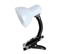 WatioWave Flexo de pinza blanco E27 con diseño versátil ideal para iluminación funcional en escritorio, lectura o trabajos manuales.