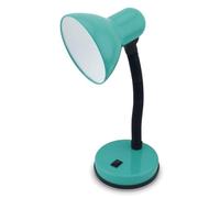 WatioWave Flexo de sobremesa verde E27 20W, iluminación regulable, ideal para estudios y oficinas.